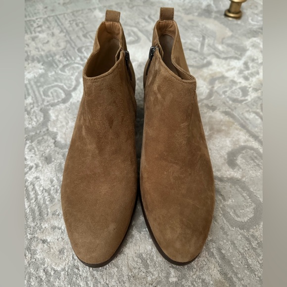 J. Crew Sawyer Brown Suede Ankle Booties - Picture 1 of 4